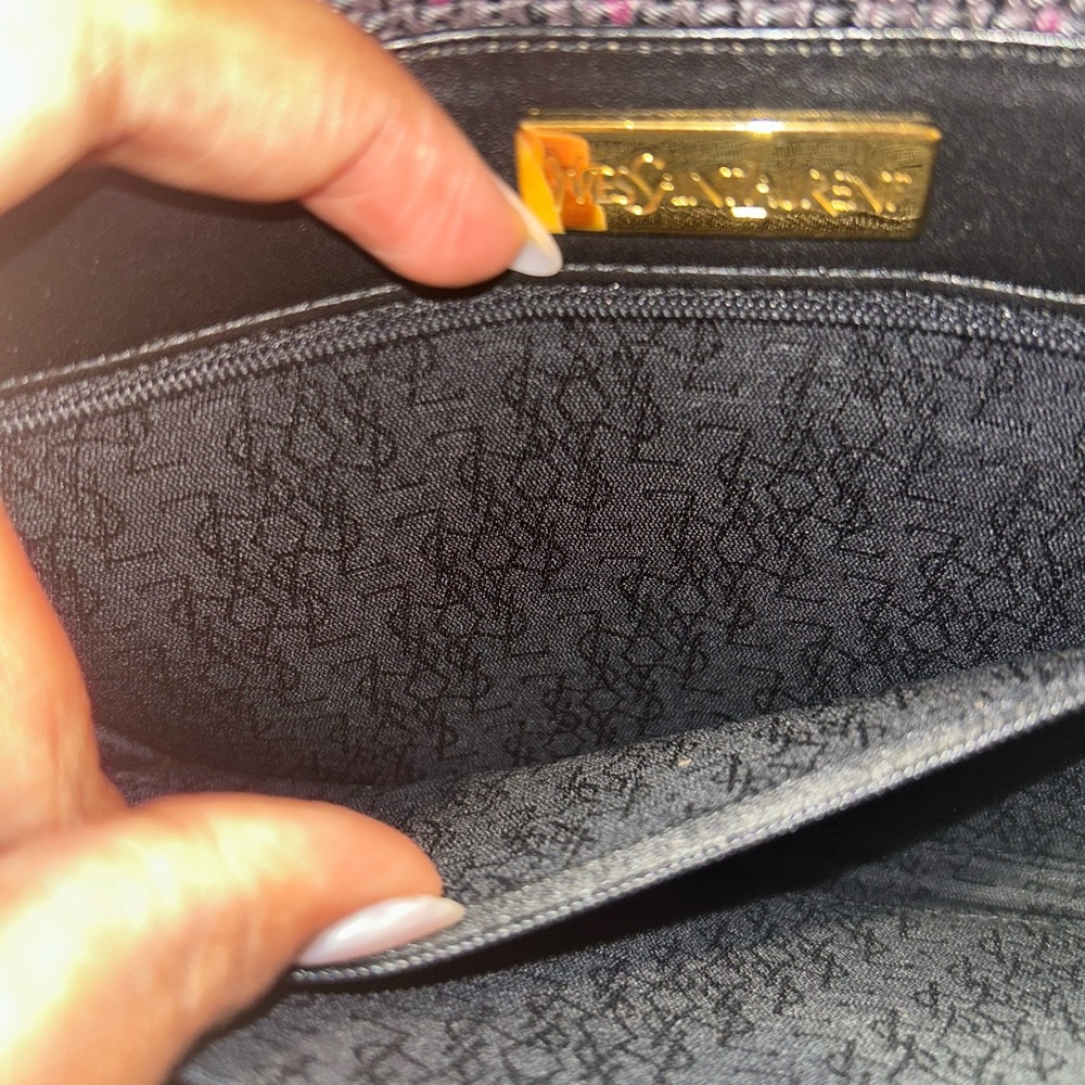 Yves Saint Laurent Vintage‎ Woven Flap Clutch - Picture 3 of 16